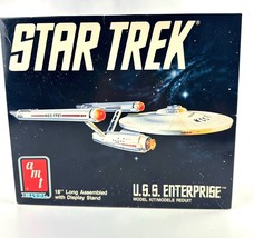 Vntg AMT/ERTL Star Trek USS Enterprise 18&quot; Model Kit Authentic Decals 6676 NOB - £37.19 GBP