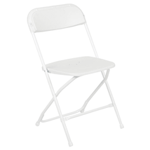 HERCULES Series 650 lb. Capacity Premium White Folding Chair - $54.44