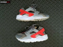 Nike Huarache 654280-006 Gray Pink White Run Hyper Size 5.5Y Kids Shoes - £35.60 GBP