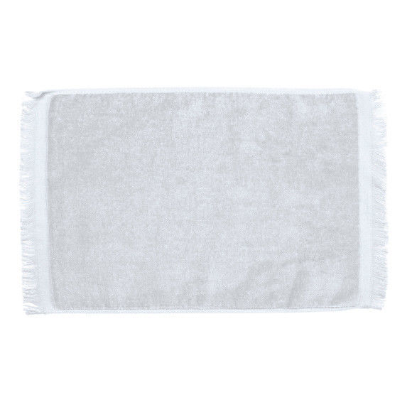 Fingertip Towels Fringed Ends Plush Color White Pkg One Dozen
