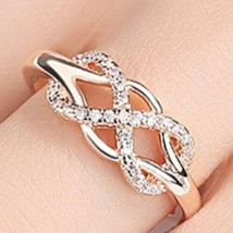 Esmé Rhinestone Infinity Ring - £9.96 GBP