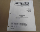 1989 Force Hors-Bord Parties Catalogue 9.9 HP Ob 4393 B Modèles OEM Bate... - $19.95
