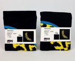 (Lot of 2) IKEA ÖMSESIDIG OMSESIDIG Cushion Cover Black/Yellow 505.460.5... - $28.70