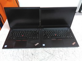 Defective Lot of 2 Lenovo ThinkPad E490 Intel i5-8265U 1.6GHz 8GB 240GB AS-IS - $161.50