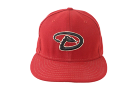 New Era Arizona Diamondbacks Baseball Fitted Hat Cap Red Size 7 5/8 MLB - £27.29 GBP