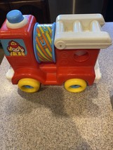 Vintage 1980s Playskool Busy Fire Truck Collectible Toy - £9.05 GBP