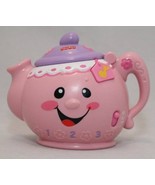 Fisher-Price Pink Teapot Laugh &amp; Learn Say Please Tea Pot Sounds Learnin... - $8.89