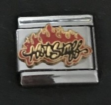 Hot Stuff Fire Enamel Wholesale Italian Charm  9mm Link K42 - $15.00