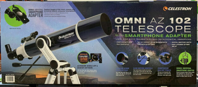 Telescope  Omni AZ 102 Telescope with Smartphone Adapter - $432.89