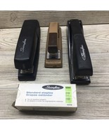 3 VTG Swingline Staplers W/Box Of #35108 Staples #878xx #11101 #545 - €8,52 EUR