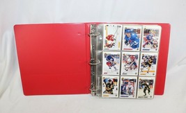 Hockey NHL Card Book Lot of 430+ 90&#39;s - 1992 Upper Deck Trading Cards in Book - £26.35 GBP