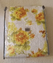 Kantha Quilt Cotton Bedspread Handmade Bedcover twin Size floral blue Blanket - £35.86 GBP