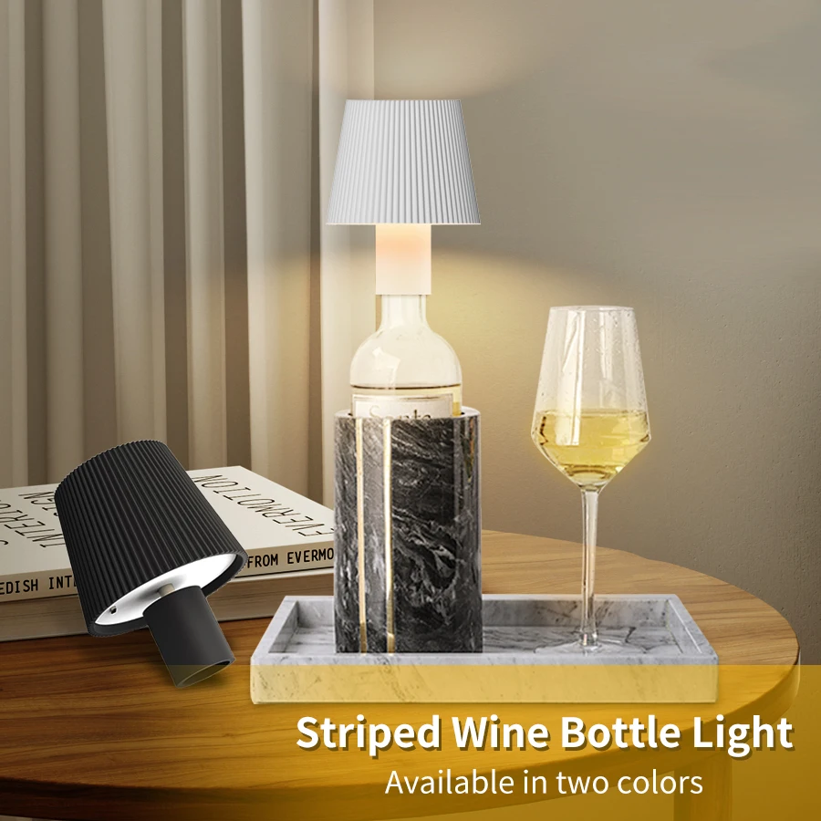 Here bottle lamp three color infinite dimming type c rechargeable table lamp for dining thumb200
