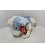 Russ Berrie Baby Sammy # 259 plush blue white rattle puppy dog stuffed t... - £19.71 GBP