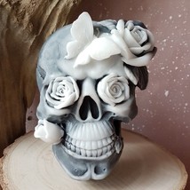 You are buying a soap - Skull and Roses - scented handmade bamboo charcoal soap - $6.15