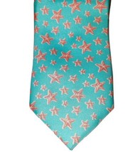 Pink Starfish, Men&#39;s Silk Sky Blue Tie Stafford Tailored Culture 60&quot; X 3&quot; Wide - £10.02 GBP