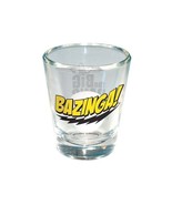 Big Bang Theory TV Series Bazinga Logo Clear Shot Glass NEW UNUSED - £2.75 GBP