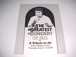 Muhammad Ali 1979 The Greatest Concert Of All A Tribute Jerry H. Buss Program  - £34.43 GBP