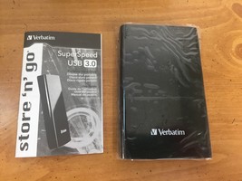 500GB Portable Hard Drive - Verbatim Store &#39;n&#39; Go Super Speed Usb 3.0 Black Nob - £53.53 GBP