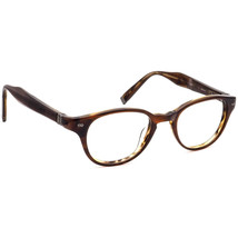 John Varvatos Eyeglasses V342 Brown Horn Stretched Round Frame Japan 48[]21 145 - £199.83 GBP