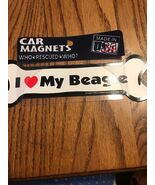 Car Magnets Who Rescued Who? “ I ❤️ My Beagle”, Ships N 24h - €11,88 EUR