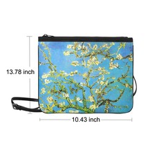 Almond Branches in Bloom Van Gogh Nylon Slim Clutch Bag 10.43&quot;(L) x 13.7... - $24.00