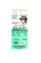 Sep 14 1983 Chicago Cubs @ Pittsburgh Pirates Ticket Joe Carter 2nd Hit - £31.10 GBP