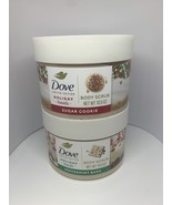Set Of 2 Dove Holiday Treats Body Scrub - Peppermint Bark / Sugar Cookie... - $24.38 CAD