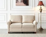 Loveseat Sofa Mid Century Modern Couch For Small Spaces With Armrests An... - $795.99