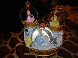 Disney Store Royal Princess Musical Snow Globe Dream Is A Wish Your Heart Makes - $124.73