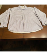 Tommy Bahama Mens Dress Shirt Purple White Stripe Pocket 100% Cotton 16.... - £14.93 GBP