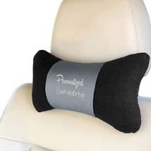 Personalized Customized Monogram Car Seat Neck Pillow Headrest Cushion Ergonomic - £11.53 GBP