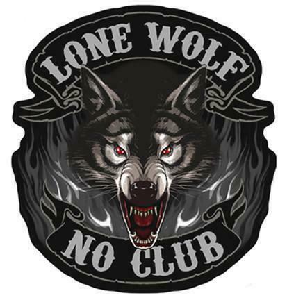 LONE WOLF FULL FACE PATCH PA3850 jacket 5&quot;  BIKER EMBROIDERED NEW animal... - $6.60