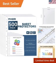 Ultimate 500 Count Heavy Duty Plastic Sheet Protectors, Reinforced 11 Holes - $39.50