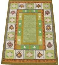 Handmade 8x10 For Living Room Rug Office  Bedroom Kitchen Hallway Green Rug - $792.91+