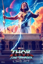 2022 Marvel Thor Love &amp; Thunder Poster Print Avengers Zeus ⚡ - £6.01 GBP
