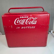 Vintage 1950s Coca-Cola Cavalier Metal Cooler w/ Tray &amp; Opener Chattanoo... - $350.47 CAD