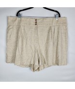 Lane Bryant Women&#39;s Size 22 Linen City Shorts Beach Minimalist Casual Co... - €16,07 EUR