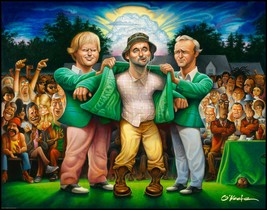 The Green Jacket A Tribute to Carl Spackler and 1980 Fine Art Offset Print 24x36 - $10.90+