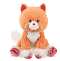 Ganz Stuffed Plush Orange Sassy Cat H14833 88733 Kitty Kitten Sparkle Soft NEW - £39.75 GBP