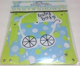 Greenbrier Letter Banner Baby Shower Baby Boy - $82.10 MXN