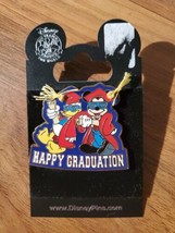 Disney Happy Graduation Pin Mickey And Donald Cap Gown 2008 - £17.17 GBP