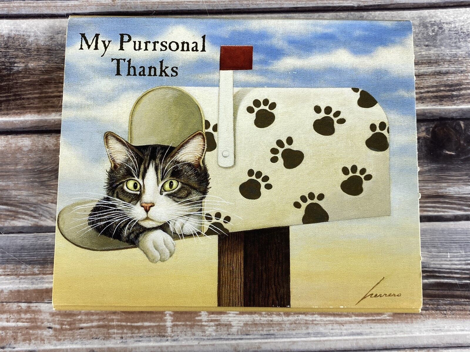 2008 Lang Toulouse Largent My Purrsonal Thanks Cat Mailbox Thank You Note Cards - £11.48 GBP