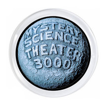 Mystery Science Theater 3000 MST3K Magnet big round &lt;3 inch diameter with border - £6.06 GBP