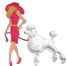 Amazing Custom Dog [Fashionista and Poodle ] Embroidered Iron On/Sew Patch [8&quot; x - £15.39 GBP