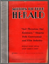 Motion Picture Herald 8/16/1952-film industry trade mag-inside movie info-VG- - £59.18 GBP
