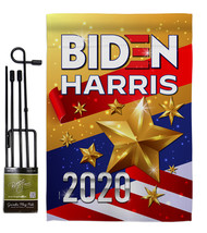 Biden Harris 202- Impressions Decorative Metal Garden Pole Flag Set - GS170141-B - £23.56 GBP