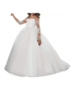 Fairy Girl Flower Girl Dress Lace Tulle Junior Bridesmaid Dress for Wedd... - $42.52