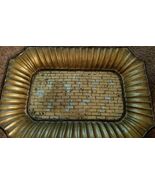 14" x 20" ~ Ceramic Platter w/Wrought Iron Display Holder - $49.40