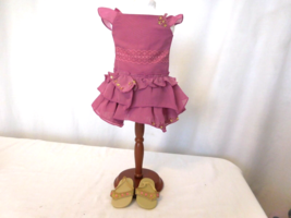 American Girl Doll 2006 Embroidered Party Dress Sandals Rare  - $21.78